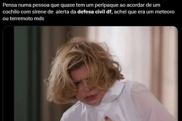 Alerta da Defesa Civil do DF vira meme: “Achei que era arrebatamento”