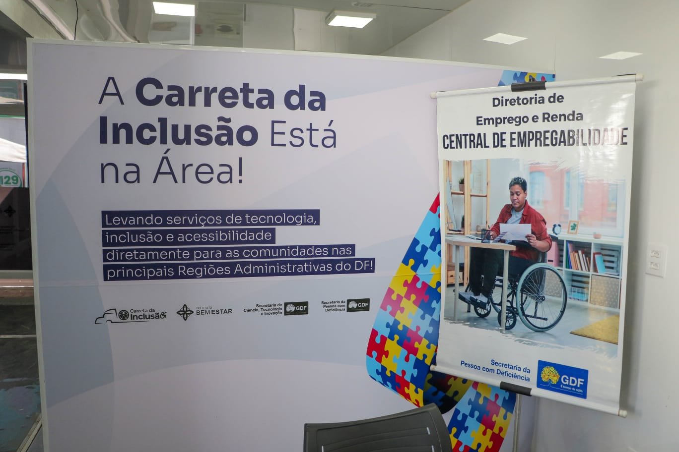 DF recebe Carreta da Inclusão com lazer, tecnologia e atendimento humanizado