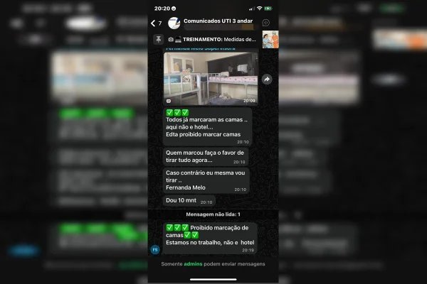 Supervisora de hospital joga roupas de enfermeiras no chão: “Não é hotel”