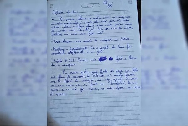 Veja o diário de traficante de Águas Claras: “Muito puto com a vida”