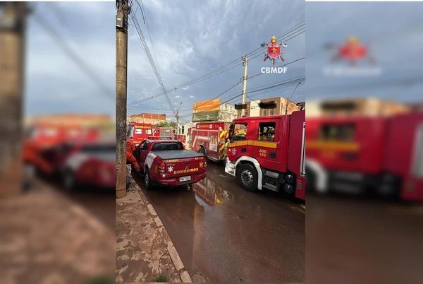 Igreja evangélica pega fogo na Cidade Estrutural