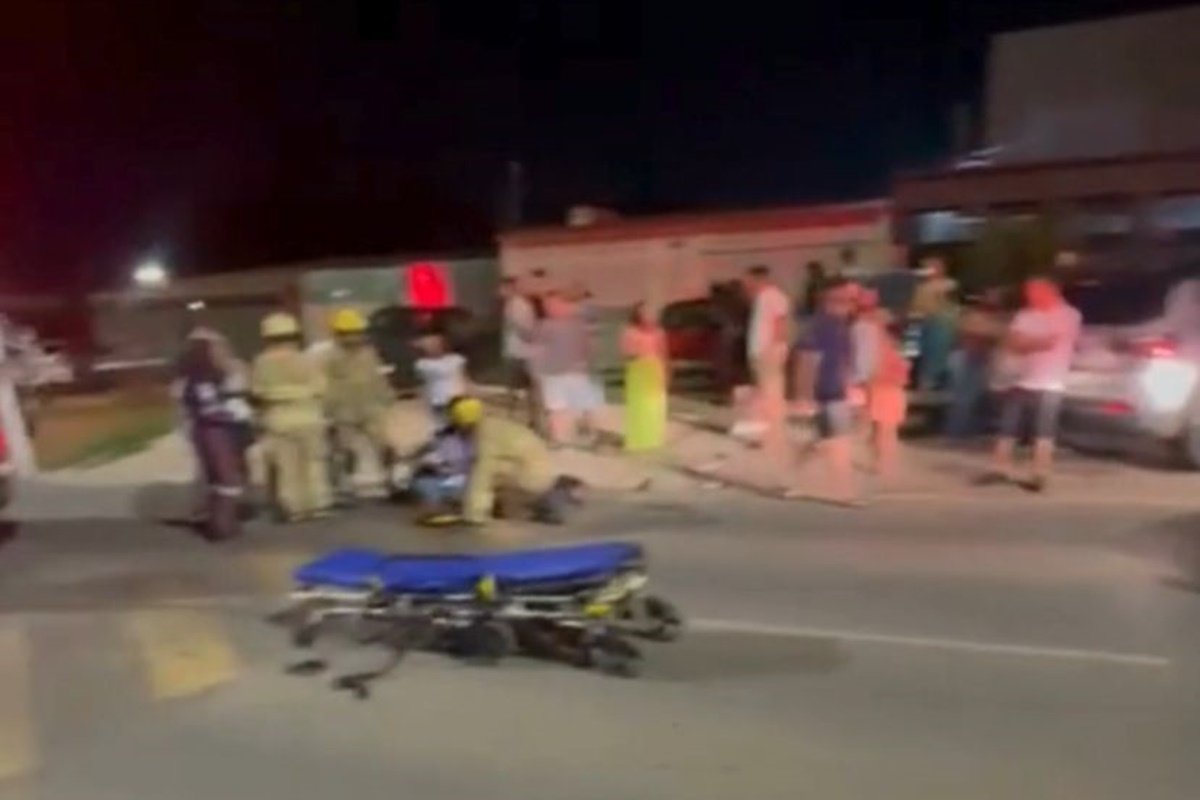 Motociclista fica gravemente ferido em colisão entre duas motos