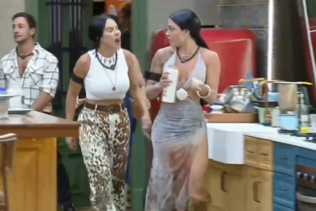 peoa pede ajuda à produção durante briga acalorada