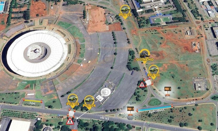 Trânsito terá esquema especial no fim de semana por eventos em Brasília