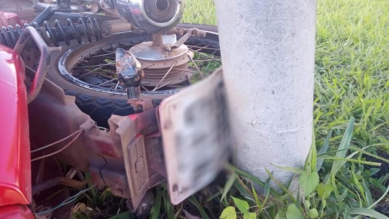 Acidente na Epia revela motocicleta com centenas de infrações e condutor sem habilitação