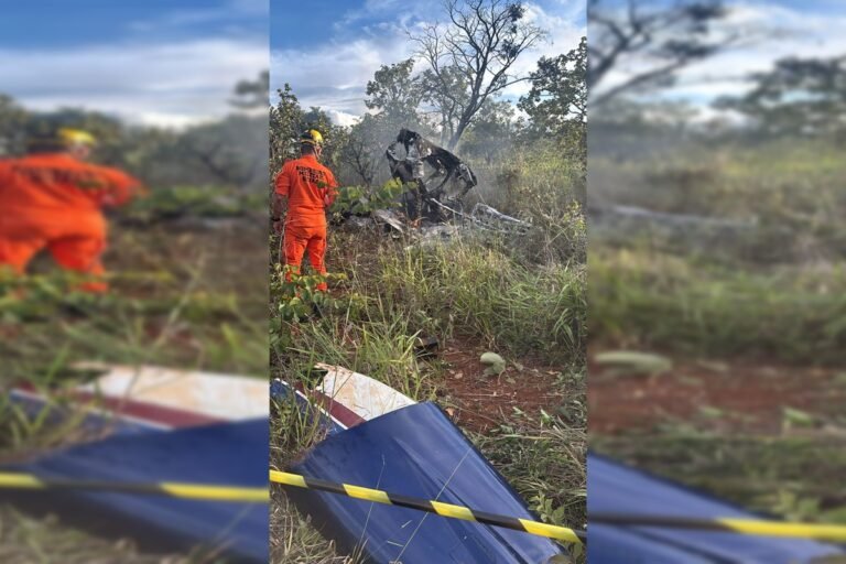 Avião de pequeno porte cai após decolar de aeroporto no Entorno do DF
