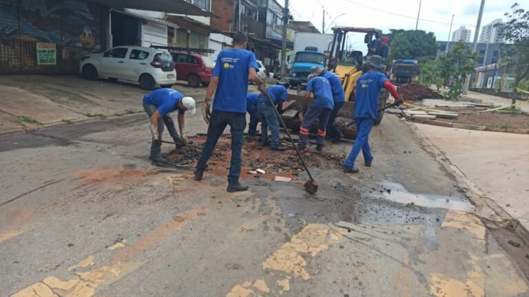 Chuvas fortes atingem Ceilândia e mobilizam força-tarefa da administração