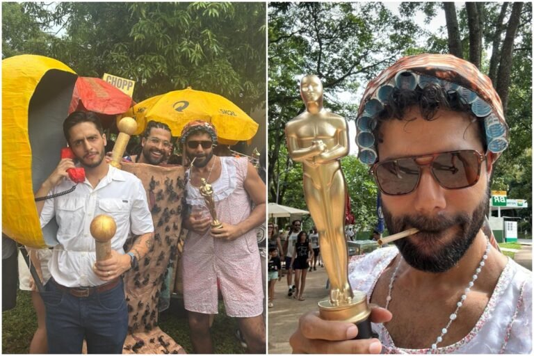 "Elenco" de O Agente Secreto se reúne em bloco de Carnaval do DF