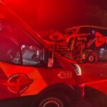 Grave acidente entre ônibus e carreta deixa 18 feridos na BR-153