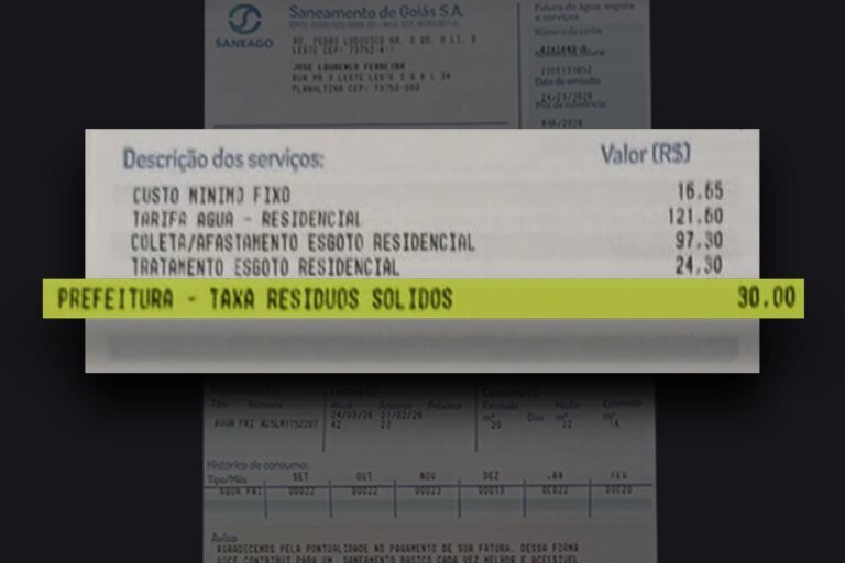 Nova taxa de resíduos começa ser cobrada em Planaltina e gera revolta