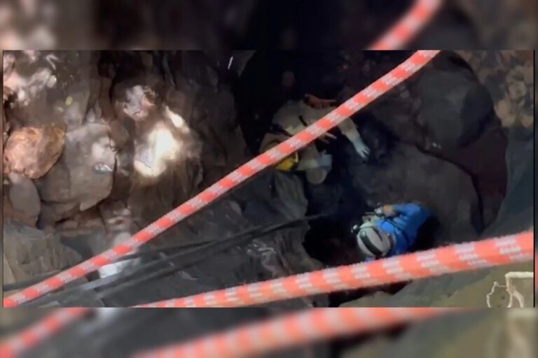 Pesquisador da UFMG despenca de 6 metros em caverna e é resgatado