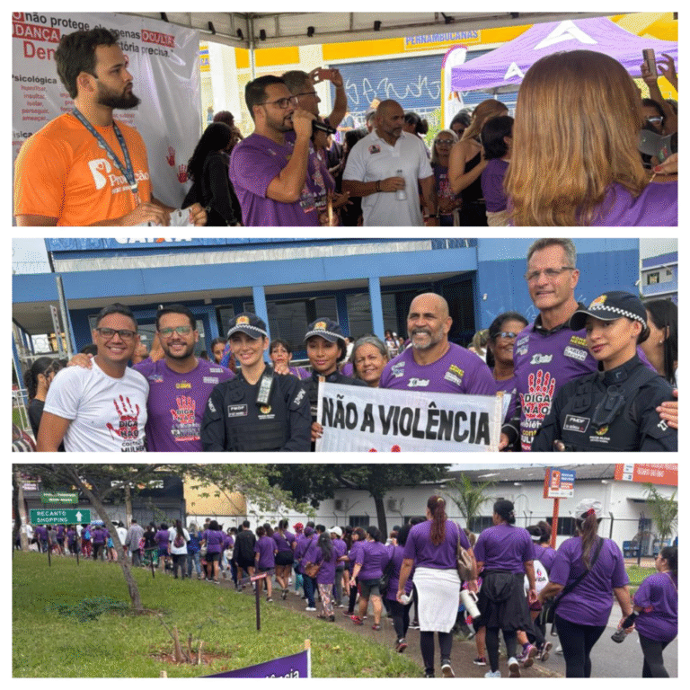 Recanto das Emas vai às ruas em caminhada contra a violência contra a mulher