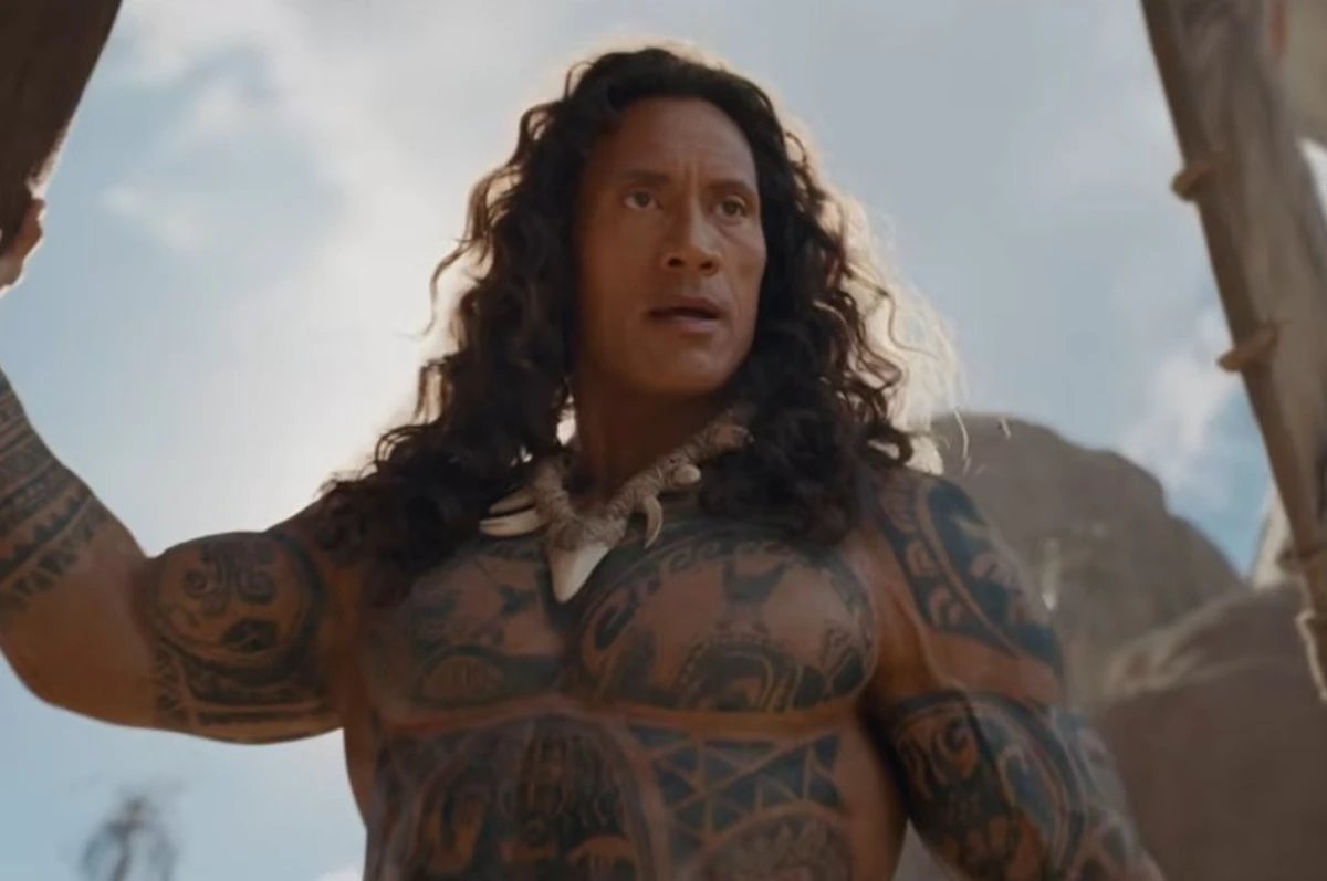 Visual de Dwayne Johnson no live-action de Moana vira piada na web
