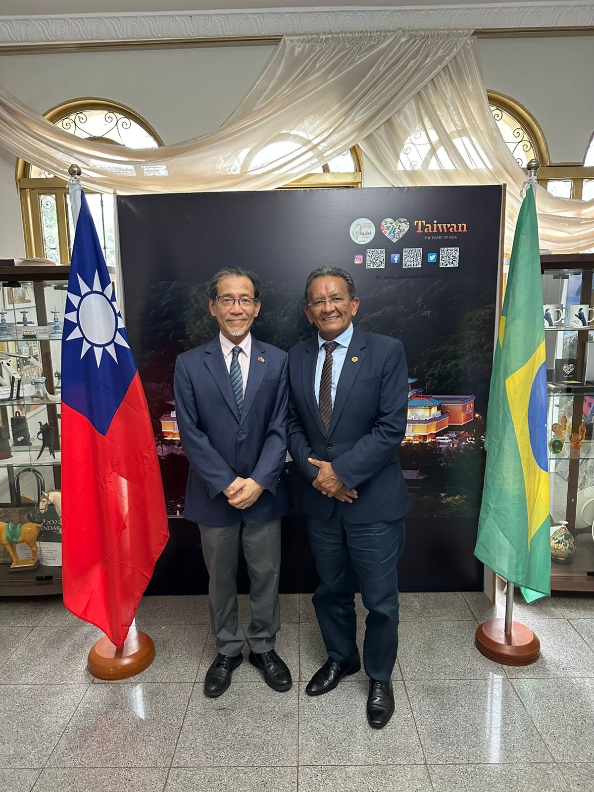 Benito Liao recebe ABBP para estreitar laços entre Taiwan e Brasil