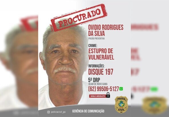 Polícia procura homem de 71 anos que estuprou criança no Entorno do DF