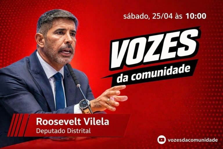 Sucesso de audiência: Vozes da Comunidade recebe Roosvelt Vilela