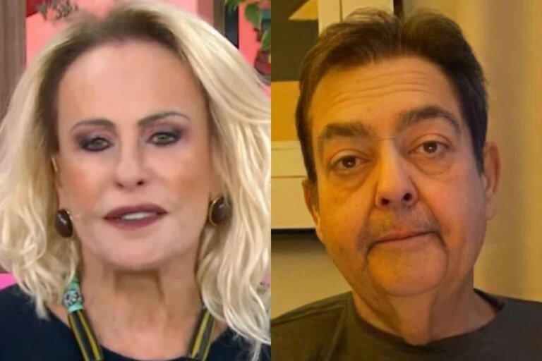 Ana Maria Braga quebra protocolo e manda recado para Faustão ao vivo