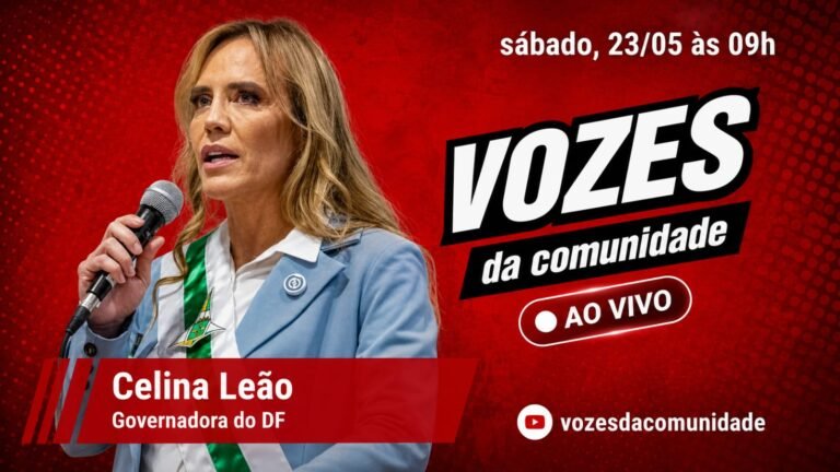 Celina Leão participa do Vozes da Comunidade neste sábado (23)