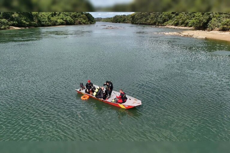 Corpo de homem que tentou atravessar rio Corumbá a nado é localizado. Veja vídeo