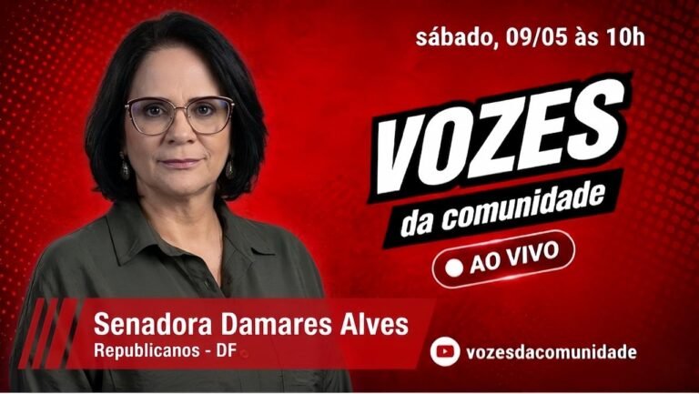Damares Alves participa do Vozes da Comunidade neste sábado (09)