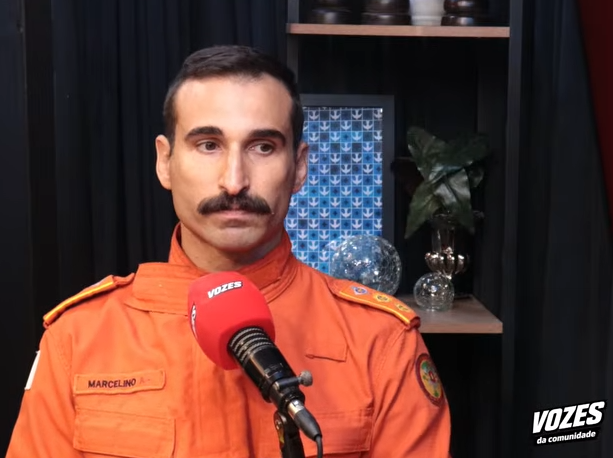 Tenente-coronel Marcelino participa do Vozes da Comunidade e traz informações importantes sobre o combate a incêndios no DF