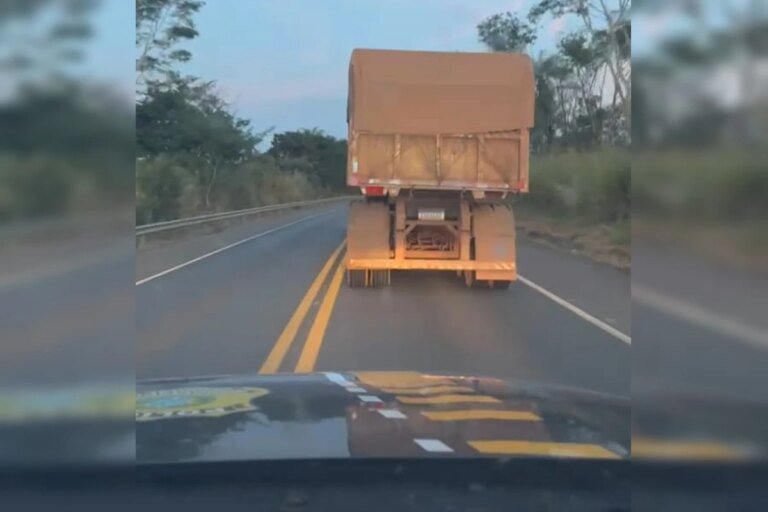 caminhoneiro bêbado é preso após fazer zigue-zague na rodovia